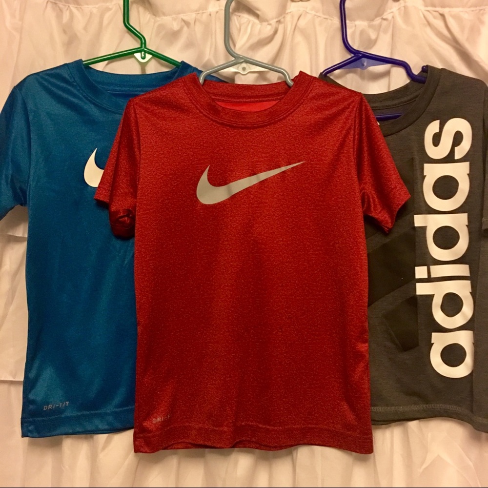 3 boys dri-fit shirts